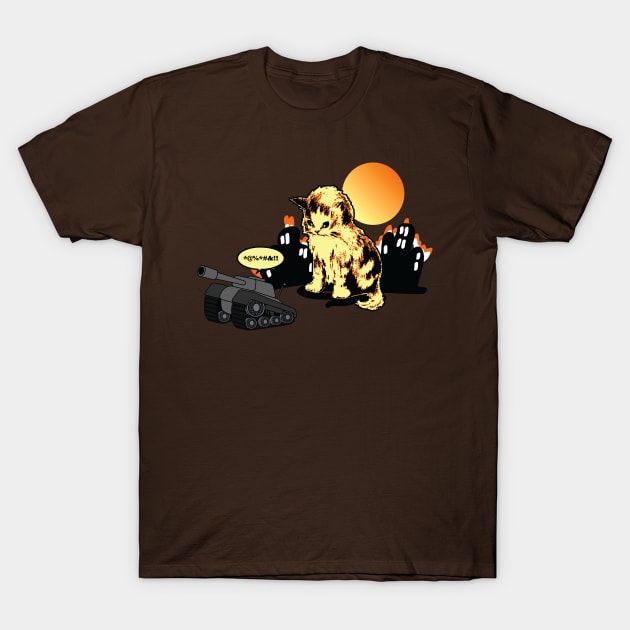 Cat's World 2 - Run Away T-Shirt by KAMonkey